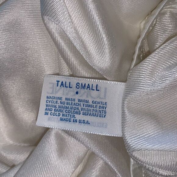 Vintage Lorraine White Long Slip Skirt Size Tall Small - Picture 12 of 12